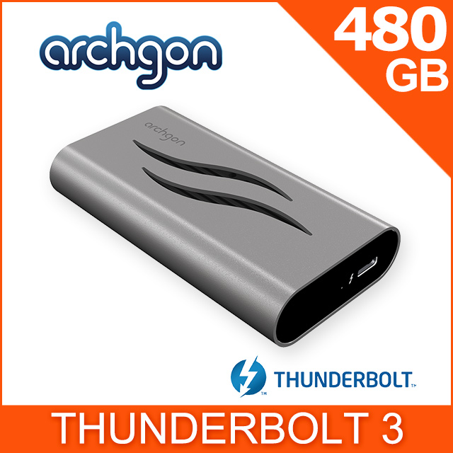 archgon 亞齊慷 X92 480GB 外接式固態硬碟 SSD Thunderbolt 3 (銀色)