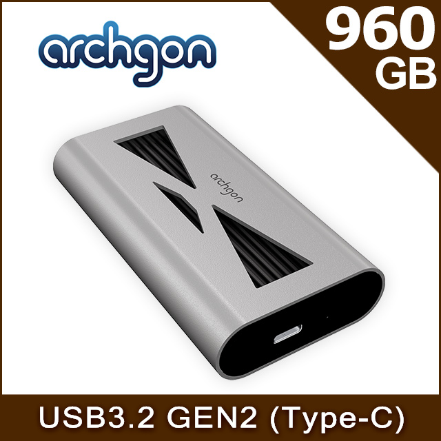 archgon 亞齊慷 PCIe 960GB外接式固態硬碟 S93(MS-9315) 銀色