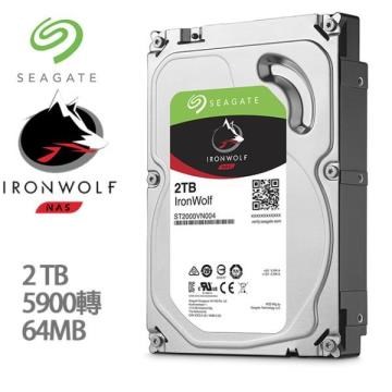 Seagate IronWolf 那嘶狼2TB 3.5吋SATA3 NAS硬碟[ST2000VN004