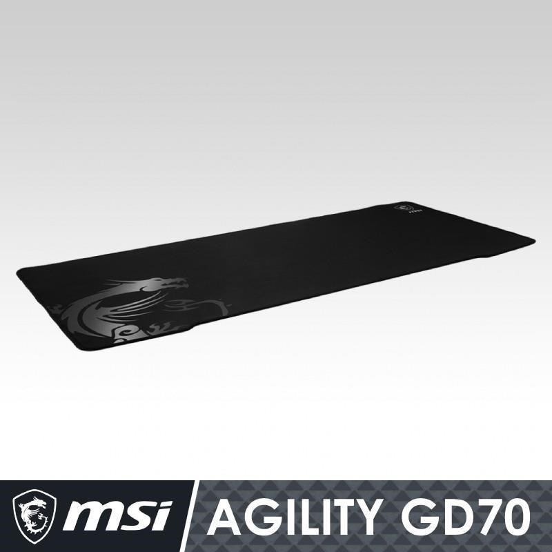 MSI 微星 【南紡購物中心】 Agility GD70絲襪材質面料電競鍵鼠墊