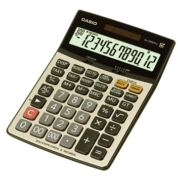 【CASIO】 會計步驟記憶熱門款功能桌上型計算機 (DJ-220DPLUS)
