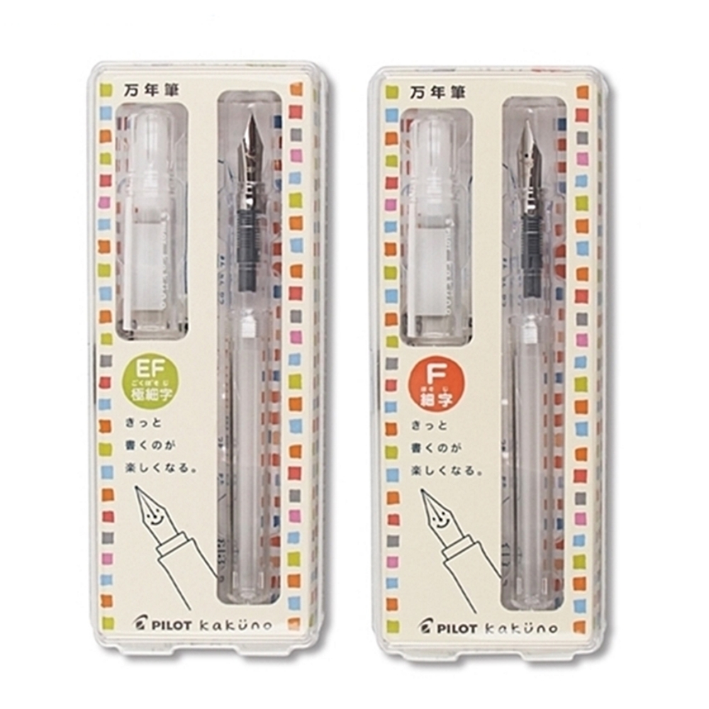日本微笑鋼筆FKA-1SR-NC透明鋼筆KaKuno習字鋼筆練習用鋼筆細字鋼筆極細字鋼筆入門鋼筆