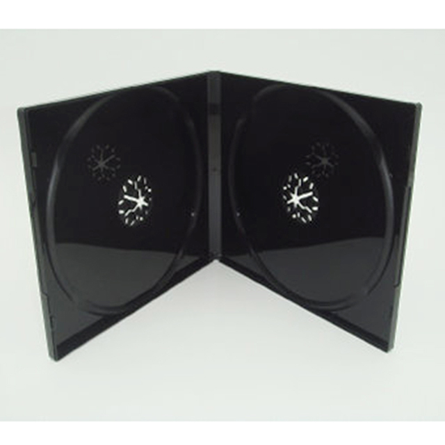 【臺灣製造】雙片裝10mm 摔不破PP黑色鏡面 CD盒/DVD盒/光碟盒/CD殼/有膜 100個
