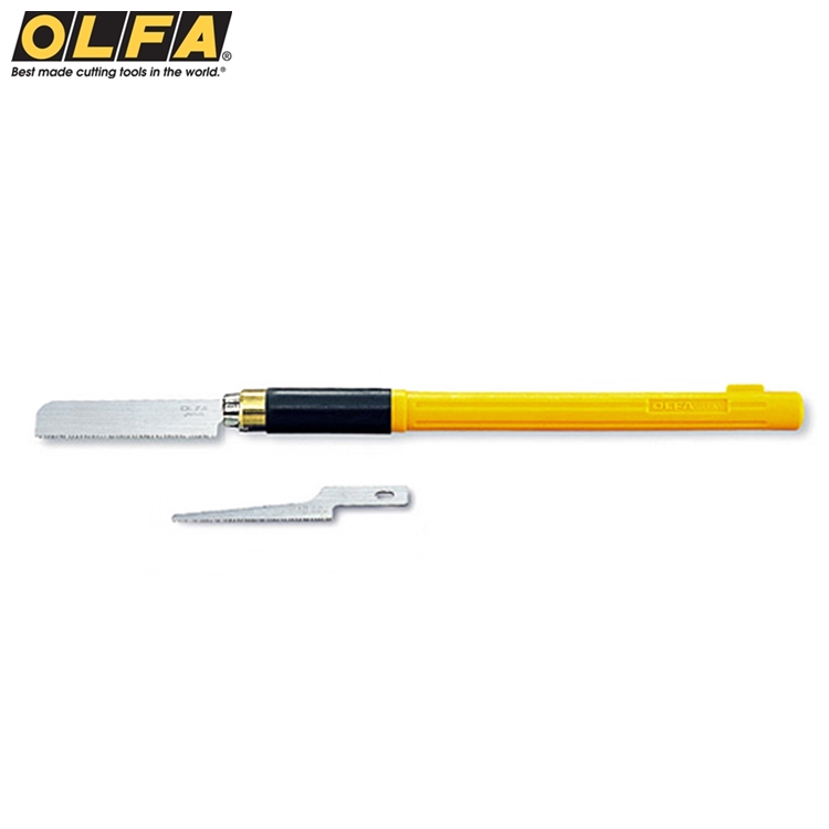 OLFA 日製專業精密筆型手鋸刀模型鋸刀167B(附細刃和寬刃鋸片)筆刀型手鋸魚HS-1模型刀筆型鋸刀裁鋸子切割刀具