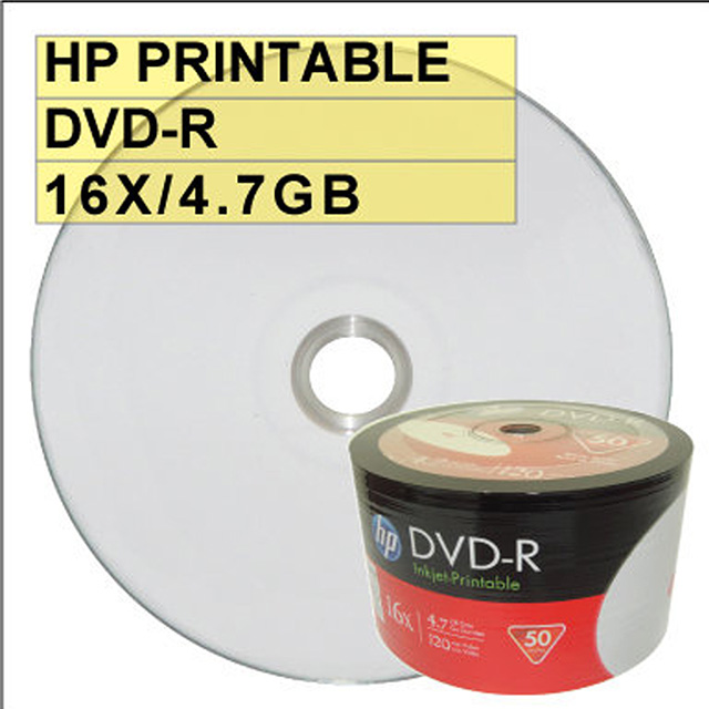 HP 惠普 PRINTABLE DVD-R 16X 4.7G 可列印式 空白光碟片 600片