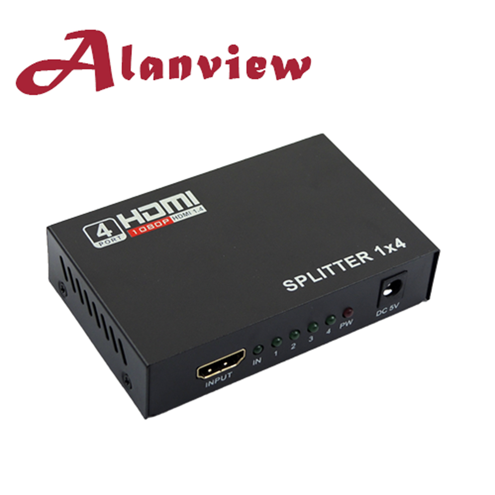 Alanview 4K2K HDMI 1x4 一進四出分配器  (DK104C)（其他規格）