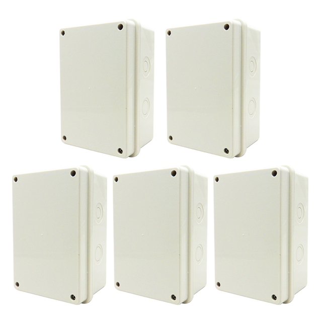KingNet 帝網 6號防水盒 一組5個 戶外弱電器防水盒 尺寸145(長)x95(寬)x78(深)mm電源/絞線器 螺絲鎖防拆式卡榫設計