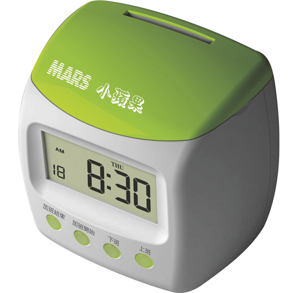 MARS 台灣製造 小蘋果 微電腦 LED 四欄位 單色 小卡 打卡鐘 / 考勤機（其他規格）