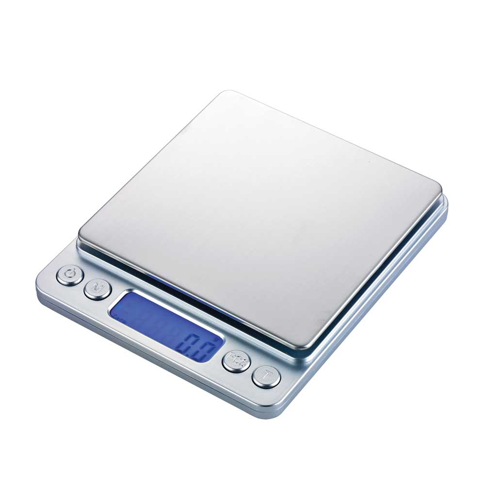 I-2000 電子磅秤 3000g/0.1g-銀色款(HK0516S)