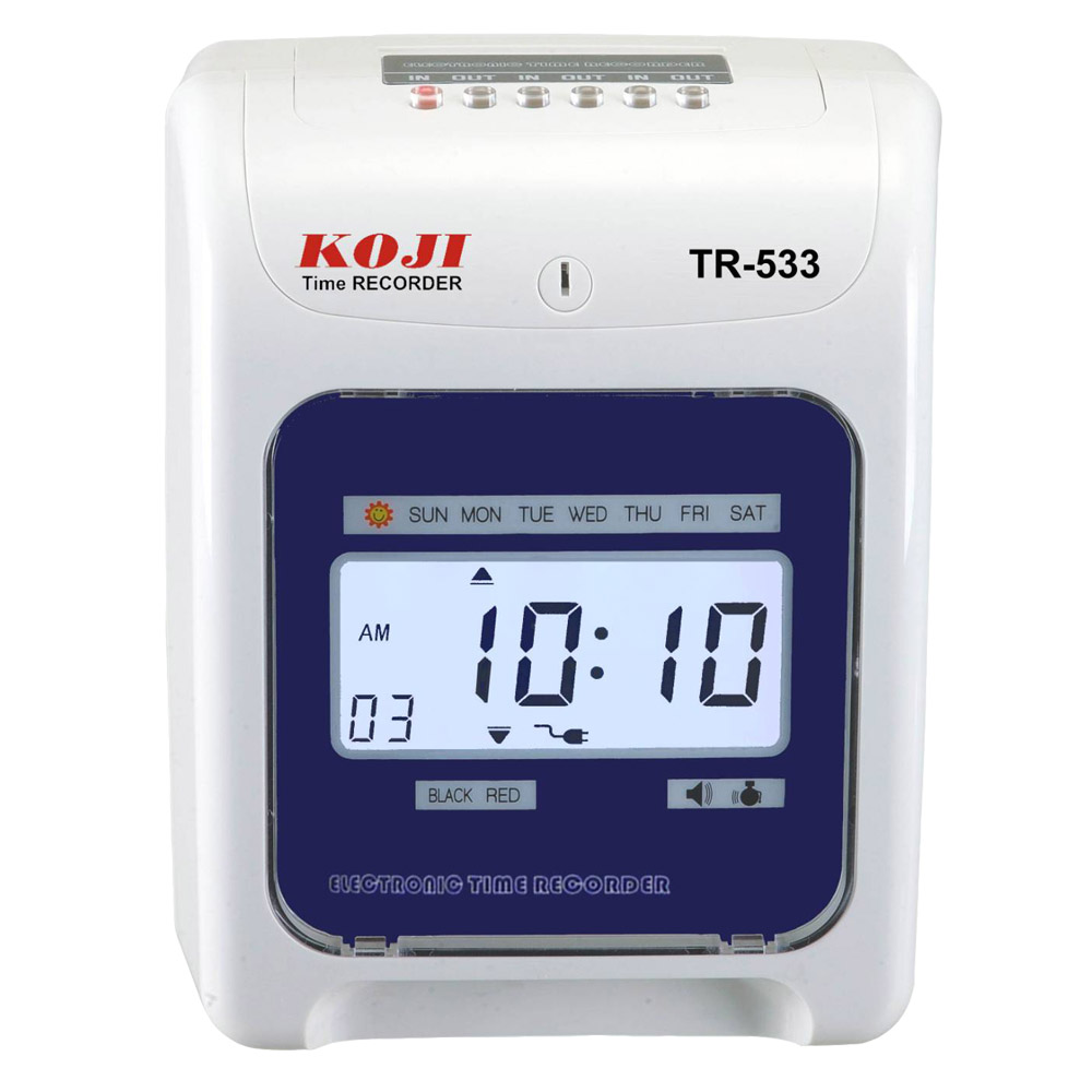 KOJI TR-533 / TR533 六欄位 微電腦 LED 打卡鐘 / 考勤機