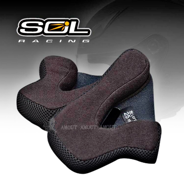 SOL 『零配件』-SF2 耳襯兩頰內襯COOLMAX布料完整包覆服貼透氣固定臉部拆卸安裝便利可清洗請注意適用型號