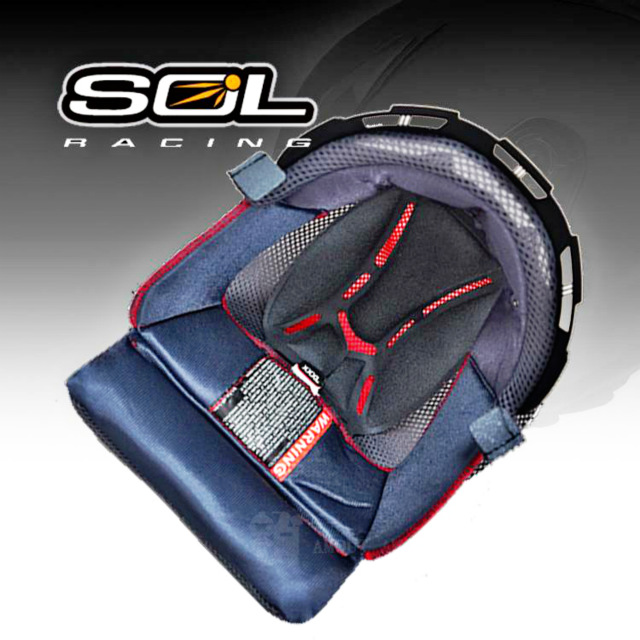 SOL 『零配件』-SS1 頭頂內襯COOLMAX布料完整包覆服貼透氣固定頭部拆卸安裝便利可清洗請注意適用型號