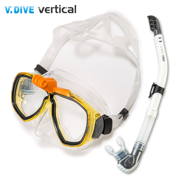 V.DIVE 威帶夫 潛水精品組-GoProT面鏡211G 檸黃色