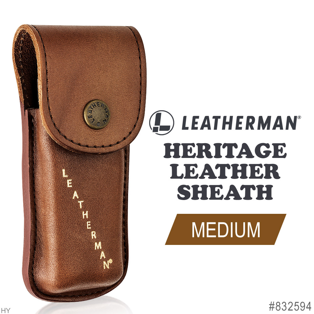 LEATHERMAN 傳承系列棕色皮套(中)#832594