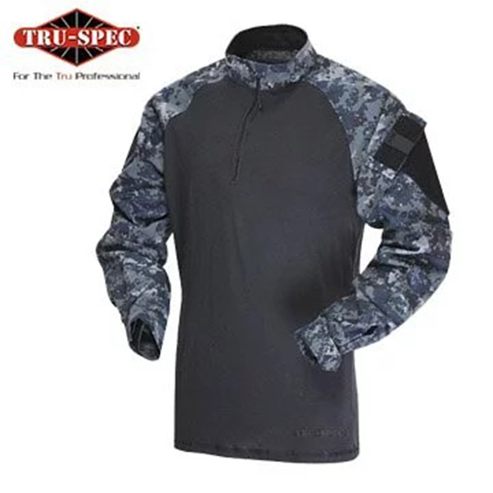TRU SPEC 鐵士貝克 鐵士軍規【TRU-SPEC】1/4 開口領青蛙裝戰鬥服 65/35 數位迷彩（其他規格）
