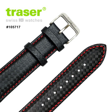 TRASER Rubber_Strap 皮革錶帶# 105717