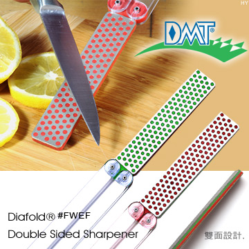 DMT Diafold Double Sided Sharpener時尚雙面磨刀石#FWEF(平滑表面/特平滑表面)