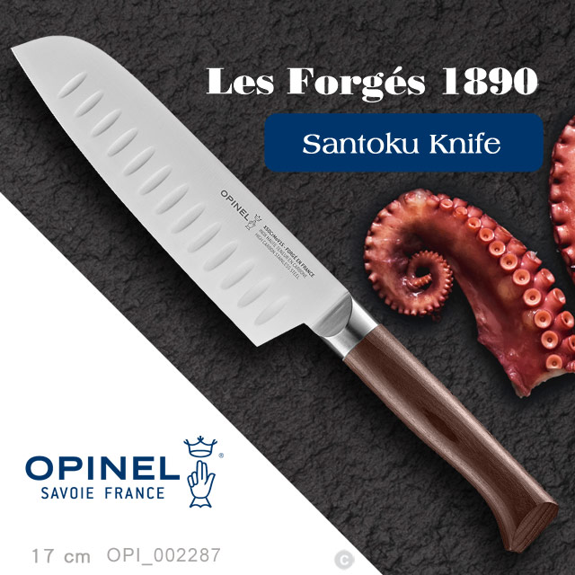 OPINEL Les Forgs 1890 Santoku Knife 法國多用途刀系列(山毛櫸木刀柄)-17cm 三德刀(#_002287)