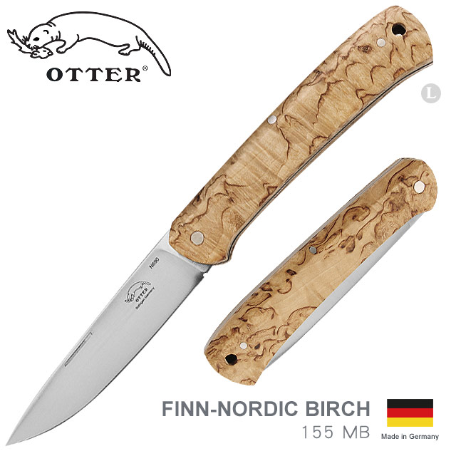 OTTER FINN 折刀-NORDIC BIRCH 樺木握柄 (#155 MB)