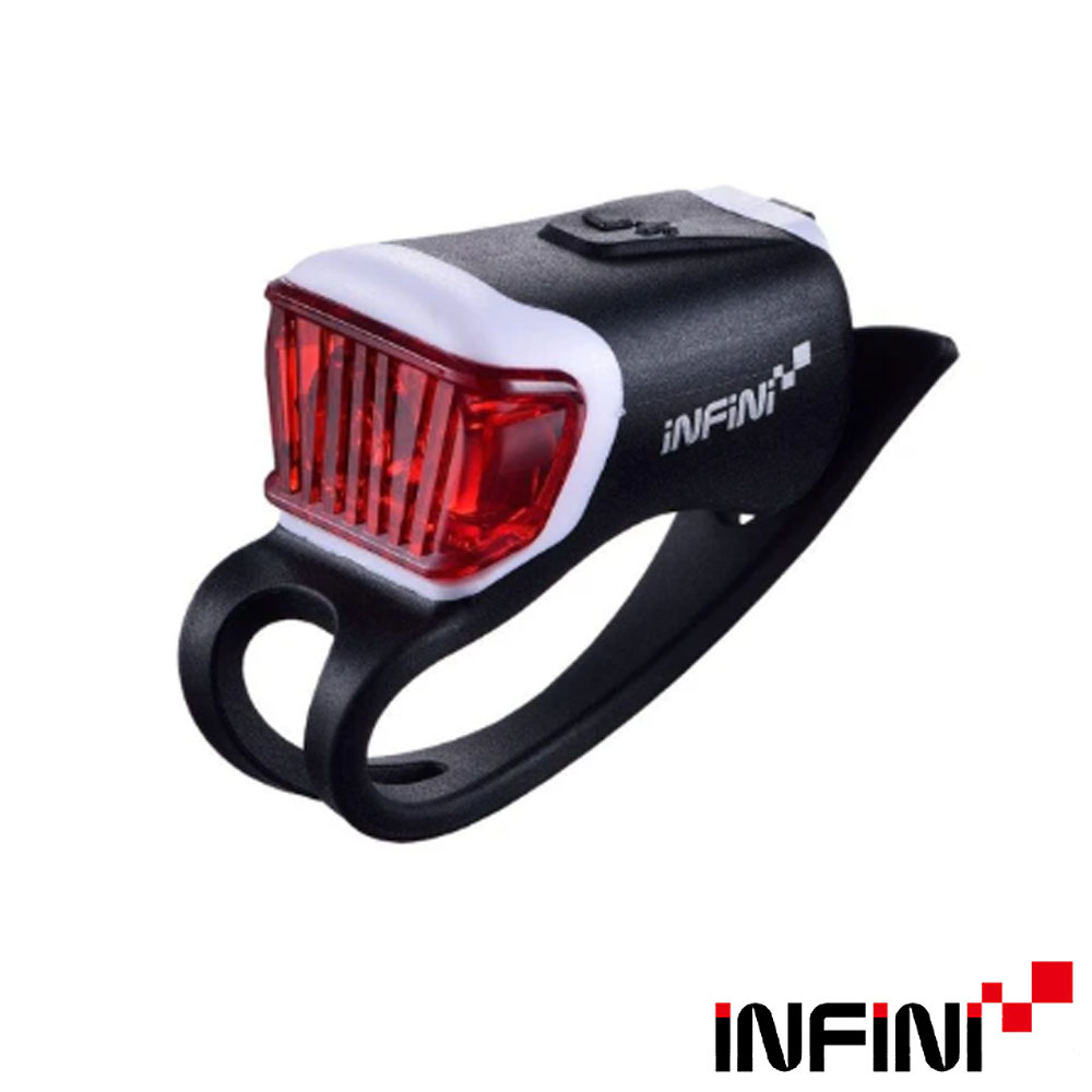 INFINI ORCA I-204R 紅光LED鯨魚燈3模式警示後燈/台灣製-黑