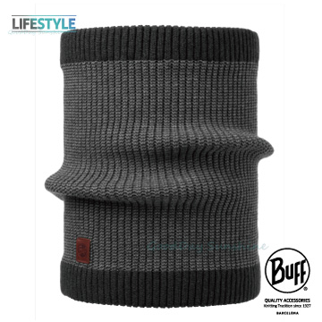 BUFF 9折!! Lifestyle BFL116047 針織保暖領巾 黯夜黑 DEE