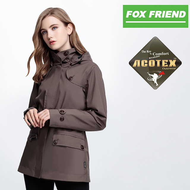 Fox Friend 狐友 ACOTEX單件式 防水鋪棉長風衣外套