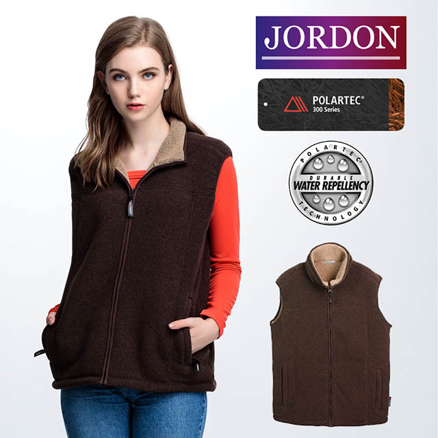 JORDON 橋登 男款 POLARTEC Classic 300防風保暖刷毛背心