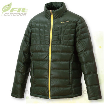 FIT 維特 男新款 輕量羽絨外套 / 防風.保暖.質輕 / 墨綠色 EW1305