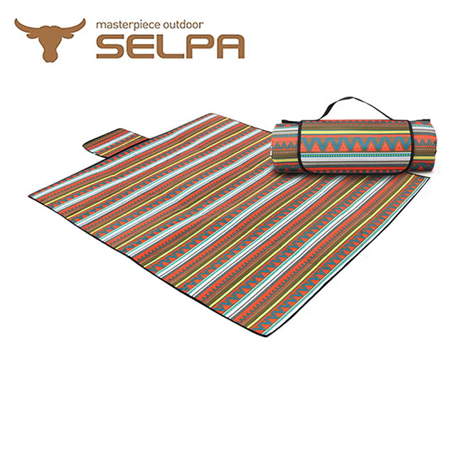 SELPA 防水雙面可用繽紛野餐墊(一般型)