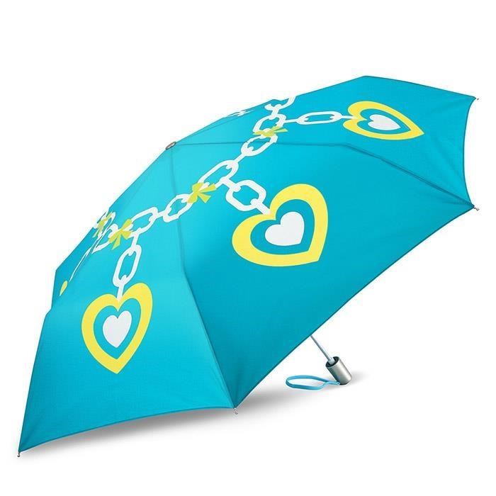 didyda 超輕自動傘 防風抗UV防曬摺疊雨傘 (愛心手鍊)