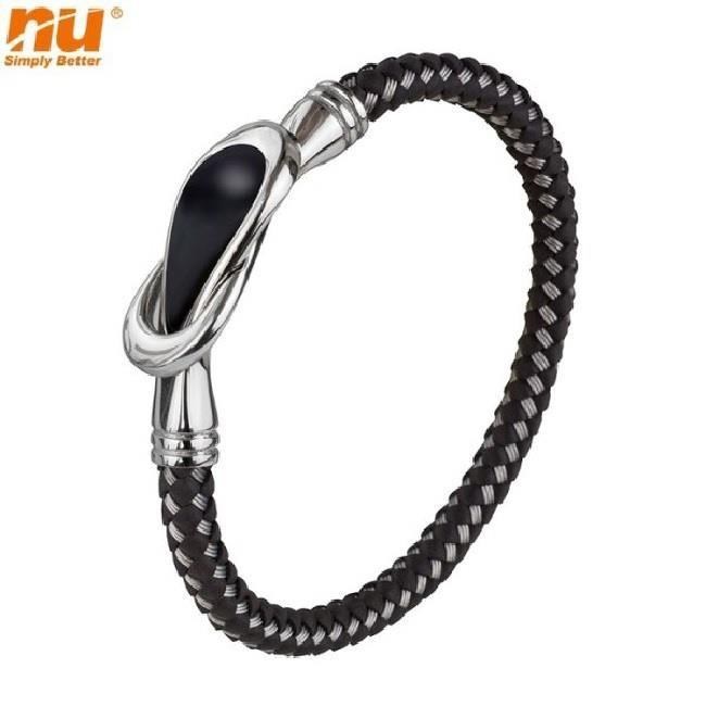 恩悠數位 NU 鈦鍺能量精品 愛琴海愛戀手圈-1b (男款)