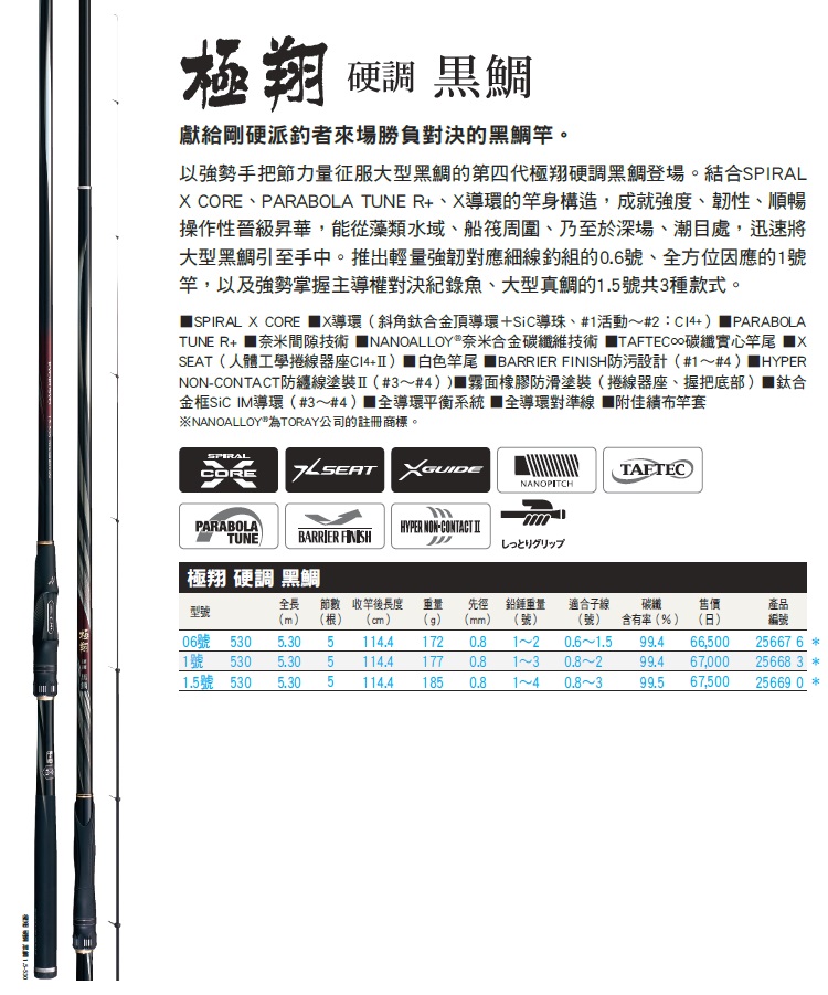 シマノ 極翔 硬調黒鯛 1.5号530 | www.stamayk.sch.id