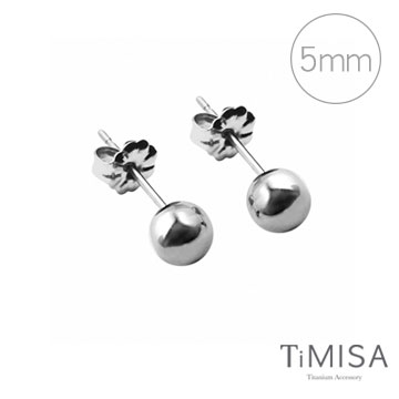 TiMISA 純鈦美學 《極簡真我(5mm)》純鈦耳針一對