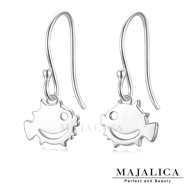 Majalica 純銀耳環 海底總動員 耳勾式耳環 925純銀 銀色款 一對價格 PF8079