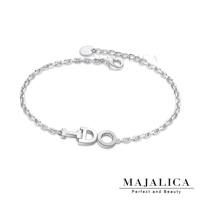Majalica 925純銀手鍊IDO字母女手鏈