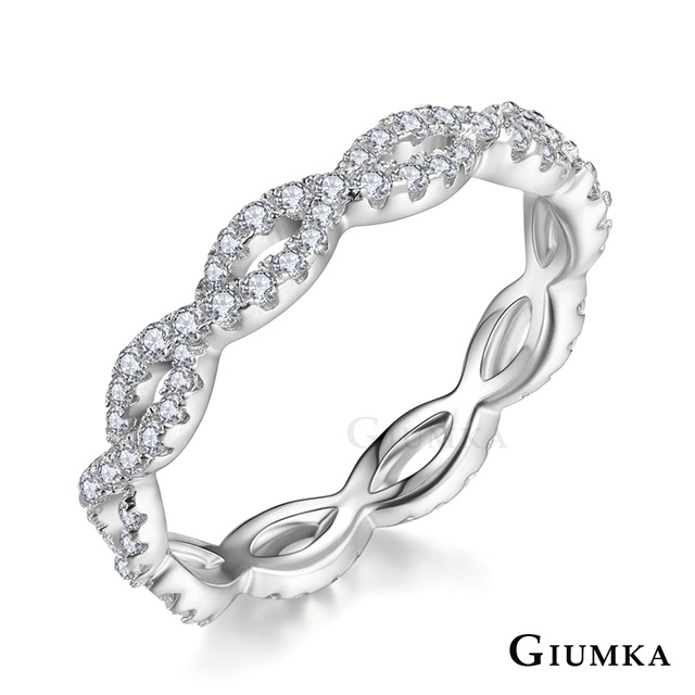 GIUMKA 純銀戒指波浪情人節禮物