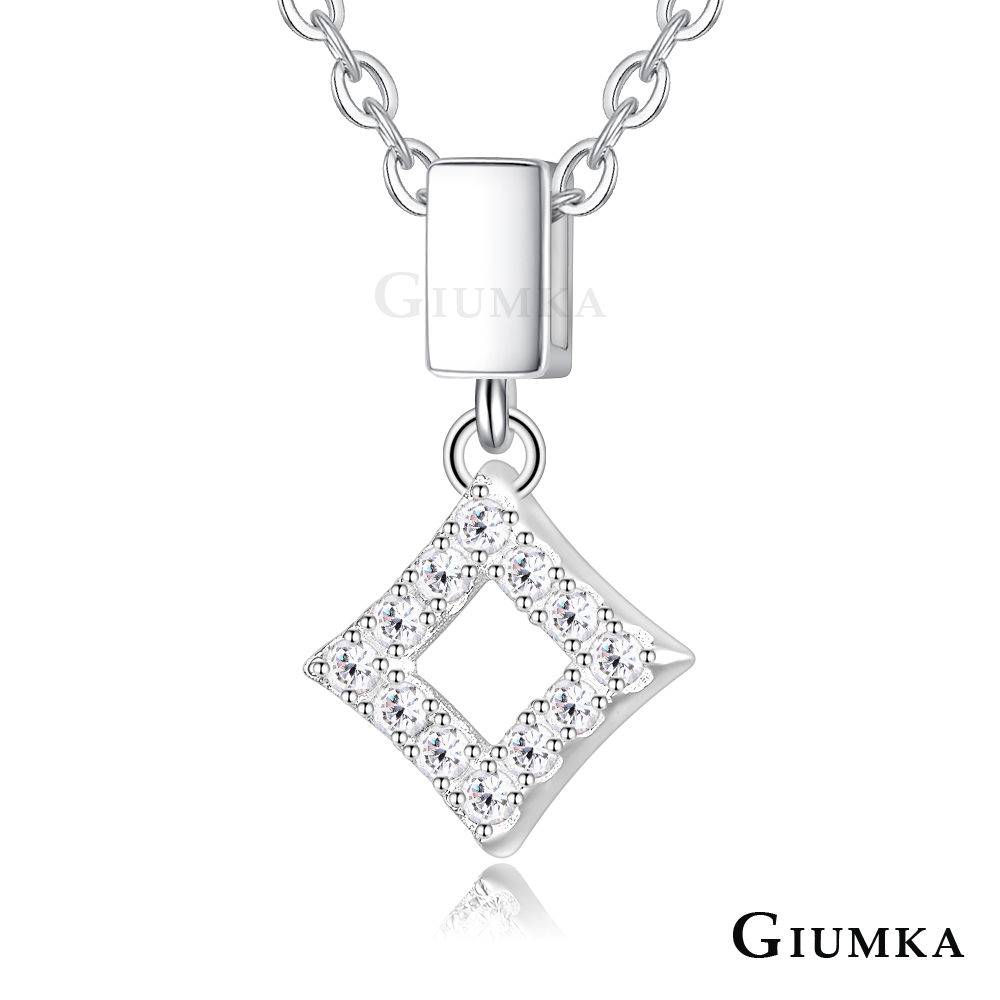 GIUMKA 925純銀項鍊女菱形閨蜜禮物幾何造型系列