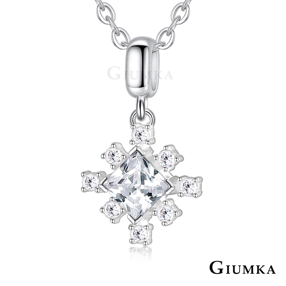 GIUMKA 925純銀項鍊女雪花閨蜜禮物白雪世界