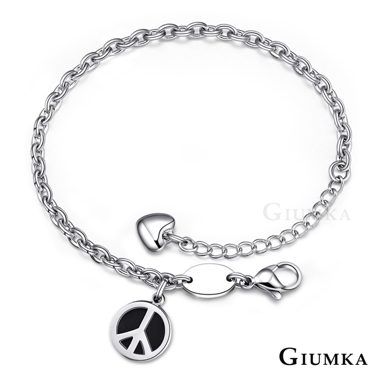 GIUMKA 手鍊PEACE黑新年禮物