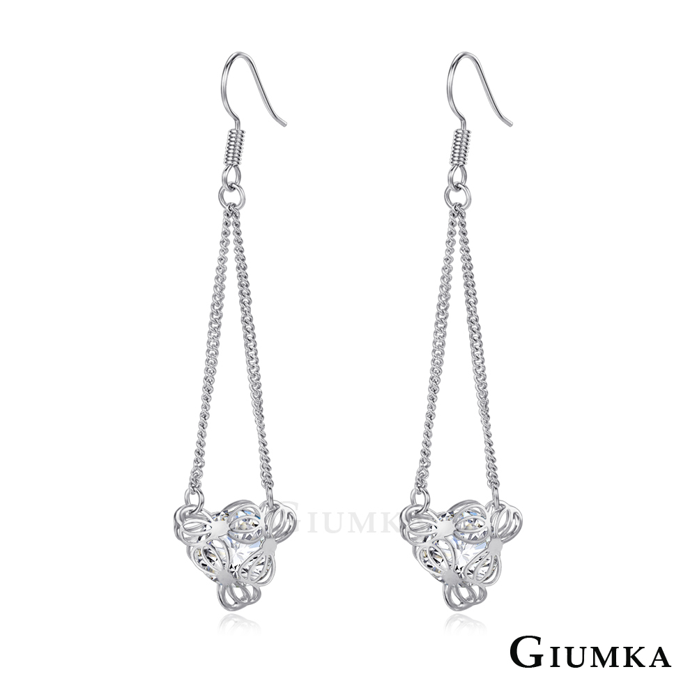 GIUMKA 蝴蝶結 耳勾式垂墜耳環 兩色任選 一對價格 MF07044