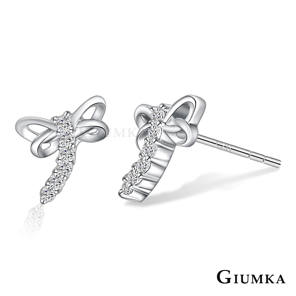 GIUMKA 925純銀 閃爍蜻蜓 純銀耳環 一對價格 MFS06008