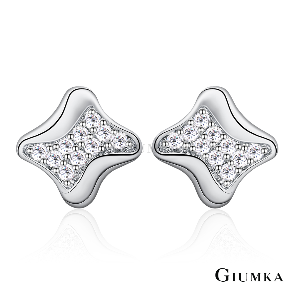 GIUMKA 925純銀耳環 浪漫約會 純銀耳釘 一對價格 MFS06018