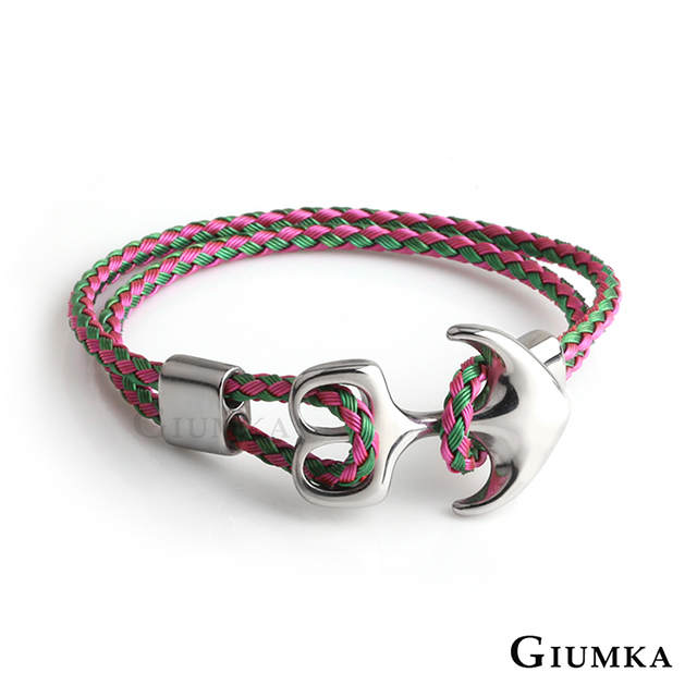 GIUMKA 編織鋼手鍊船錨
