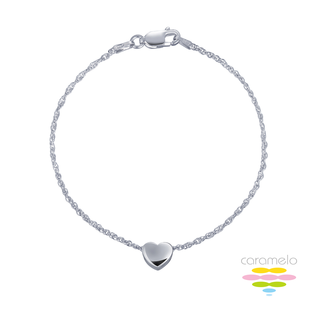Caramelo 彩糖鑽工坊 愛心銀手鍊 甜蜜愛心系列