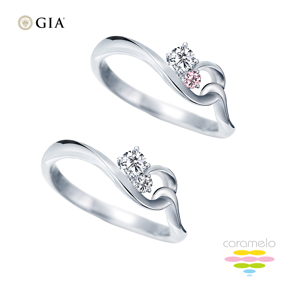 Caramelo 彩糖鑽工坊 GIA 30分 FVS2 3EX+頂級北極光車工 鑽石鑽戒 (2選1) 天然鑽石 14K鑽戒