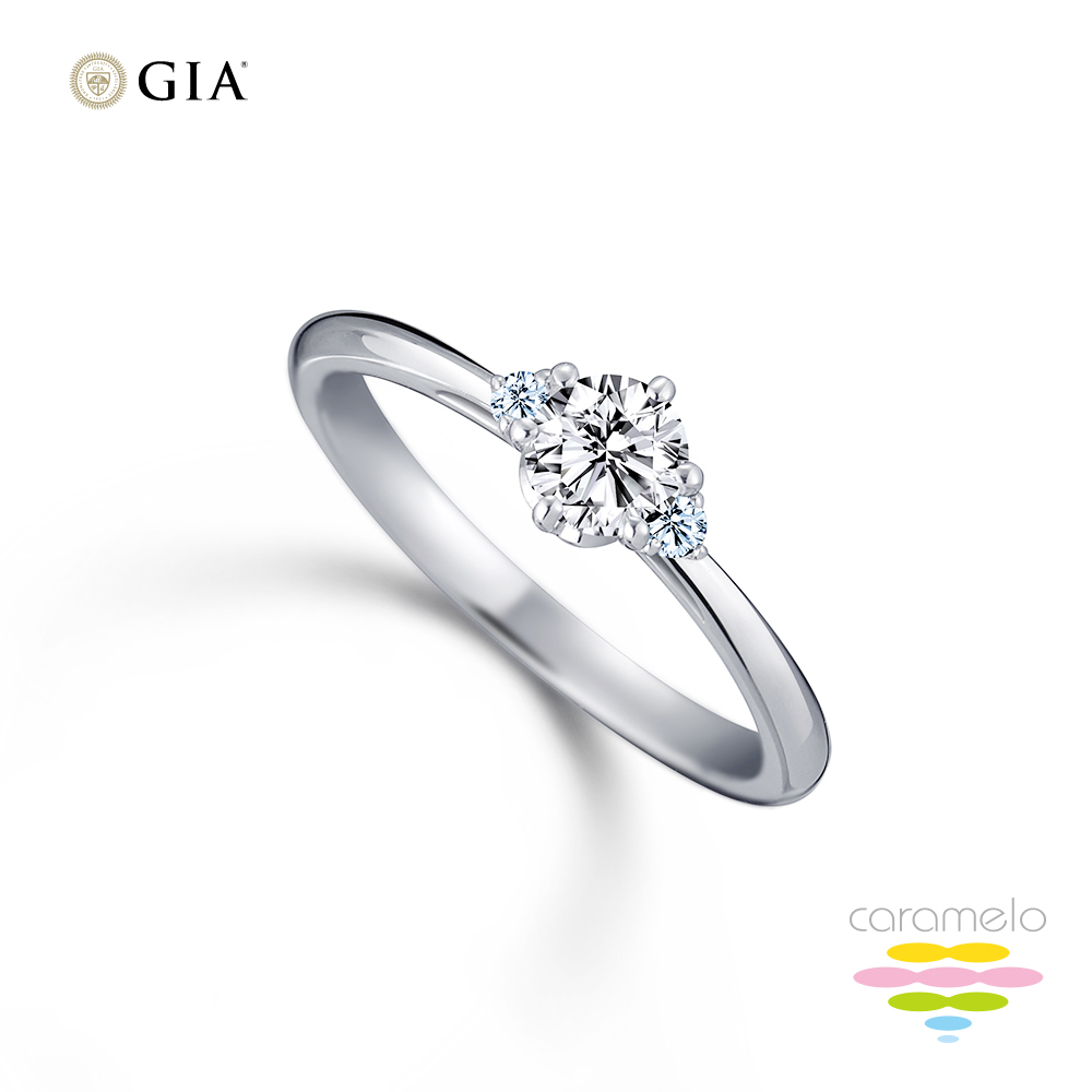 Caramelo 彩糖鑽工坊 GIA 30分 F/VS2 14K鑽戒 3EX+頂級北極光車工 天然鑽石