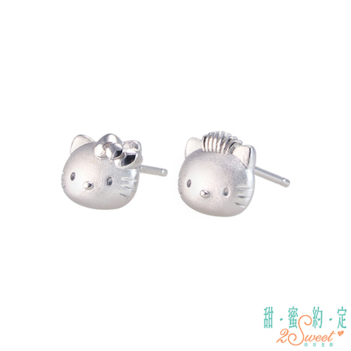 2sweet 甜蜜約定 HelloKitty 戀愛心情純銀耳環