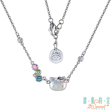 2sweet 甜蜜約定 HelloKitty 開心果Kitty純銀項鍊