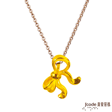 Jcode 真愛密碼 Jcode 小禮物黃金/玫瑰金白鋼項鍊