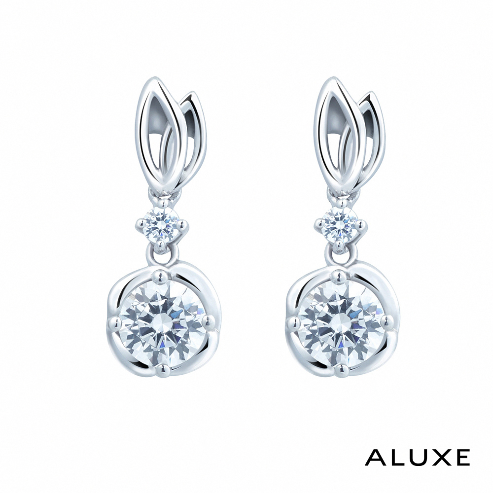 ALUXE 亞立詩 0.60克拉 FVS2 18K金 鑽石耳環 初綻 初綻系列 ES0809